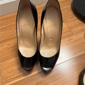 Christian Louboutin Black and Red Heels
